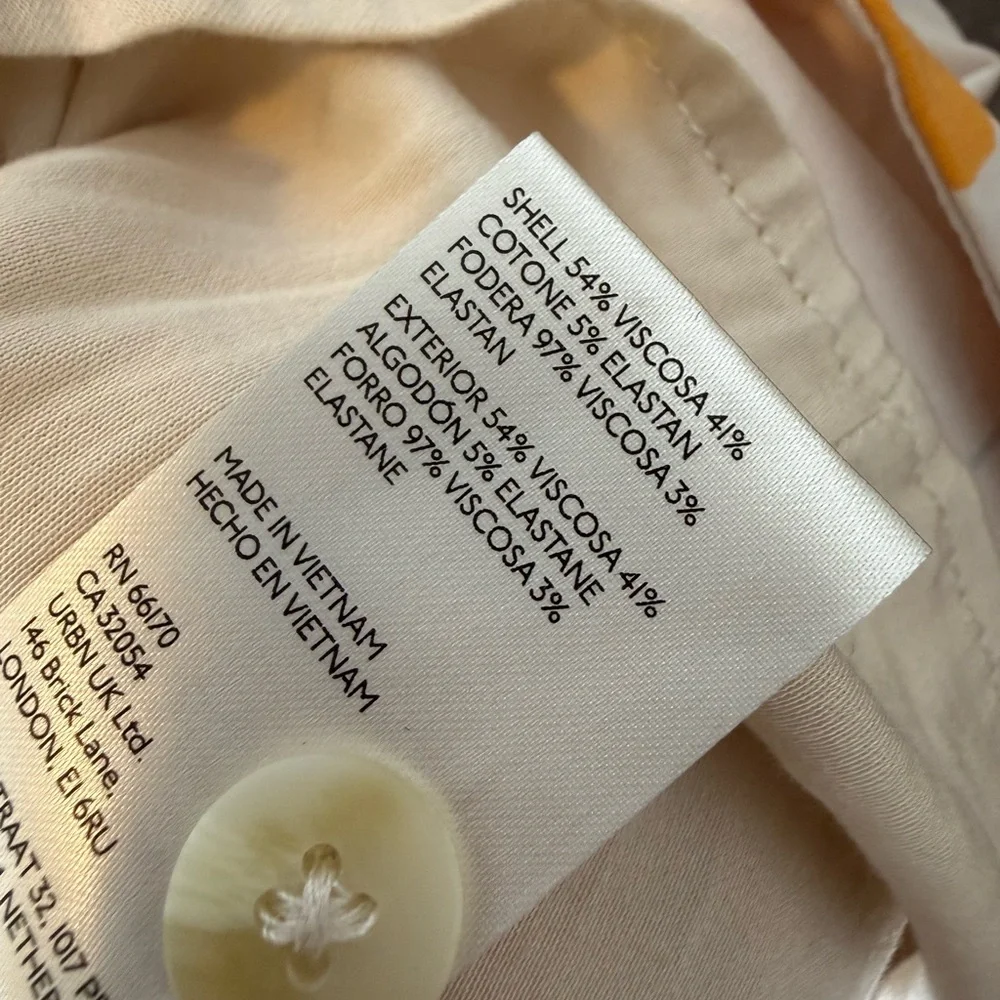 Anthropologie Maeve Dylan Mierzwinski Orange Print Midi Dress | Size S - Picture 6 of 9